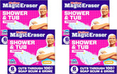 Mr. Clean Magic Eraser Sponge, Bathroom, Shower, Tub Cleaner, Soap Scum Remover, Bathroom Cleaning Supplies, Dawn Cleaning Power with Lemon Scent, Shower & Tub, 6ct (Pack of 4)