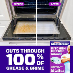 Mr. Clean Magic Eraser Foaming Sponge, Kitchen Grease Eraser, Dawn Cleaning Power, Oven Cleaner, Unstopables Fresh, 8ct