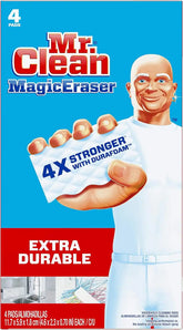 Mr. Clean Magic Eraser Extra Durable Scrubber & Cleaning Sponge, 4 Count (Pack of 1)